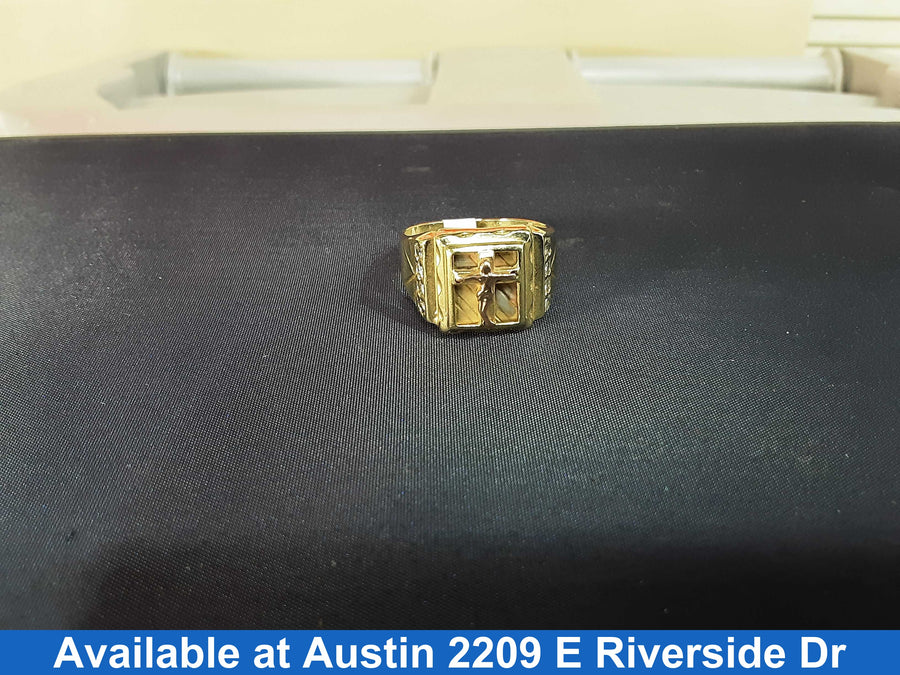 Men's Ring - Tricolor Gold 14k (.585) 8.5 grams Size 10