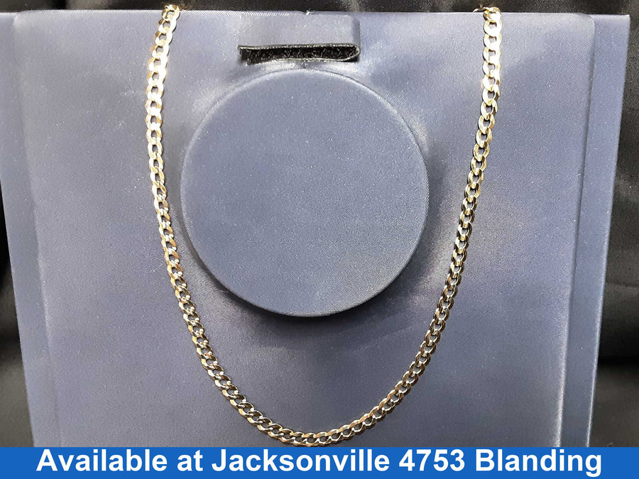 Cuban Link Chain - Yellow Gold 14k (.585) 13.3 grams 24 inch