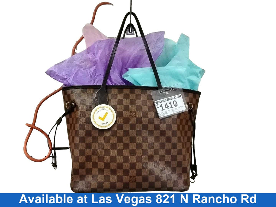 Louis Vuitton Neverfull Mm Brown Purse / Handbag