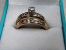 Ring - Engagement Set - Yellow Gold 14k (.585) 6.5 grams Size 9