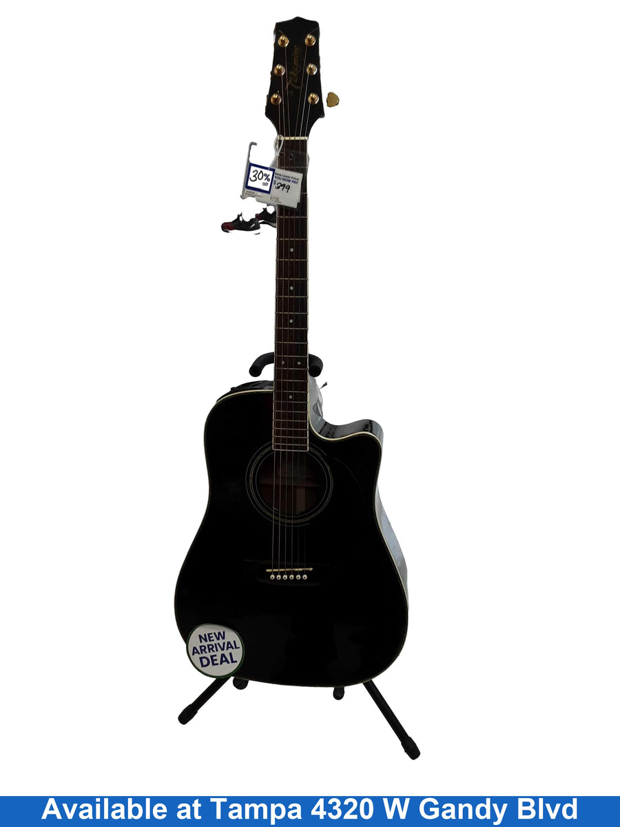 Takamine Eg-334sbc Black Acoustic / Electric Classic Guitar