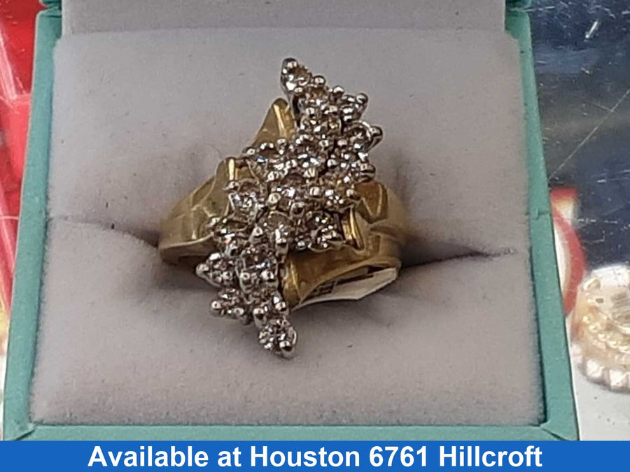 Women's Ring - Yellow Gold 14k (.585) 9.9 grams Size 7.5