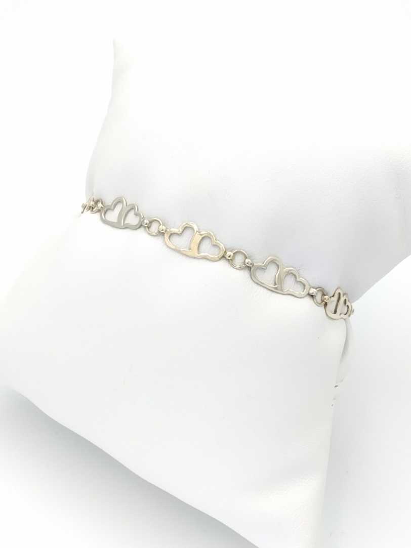 Bracelet - Tricolor Gold 14k (.585) 3.7 grams 7 inch
