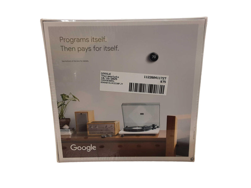 Google X004quw0sl Black Thermostat