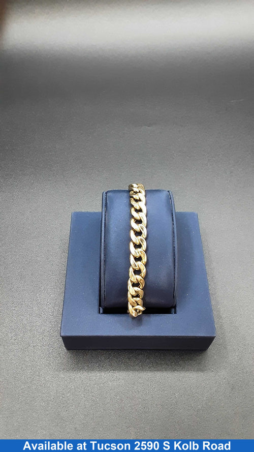 Cuban Link Bracelet - Yellow Gold 10k (.417) 20.4 grams 9 inch