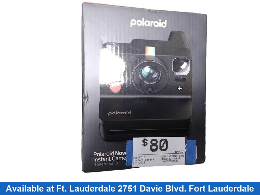 Polaroid Now Instant Camera Generation 3 Black Instant Film Camera