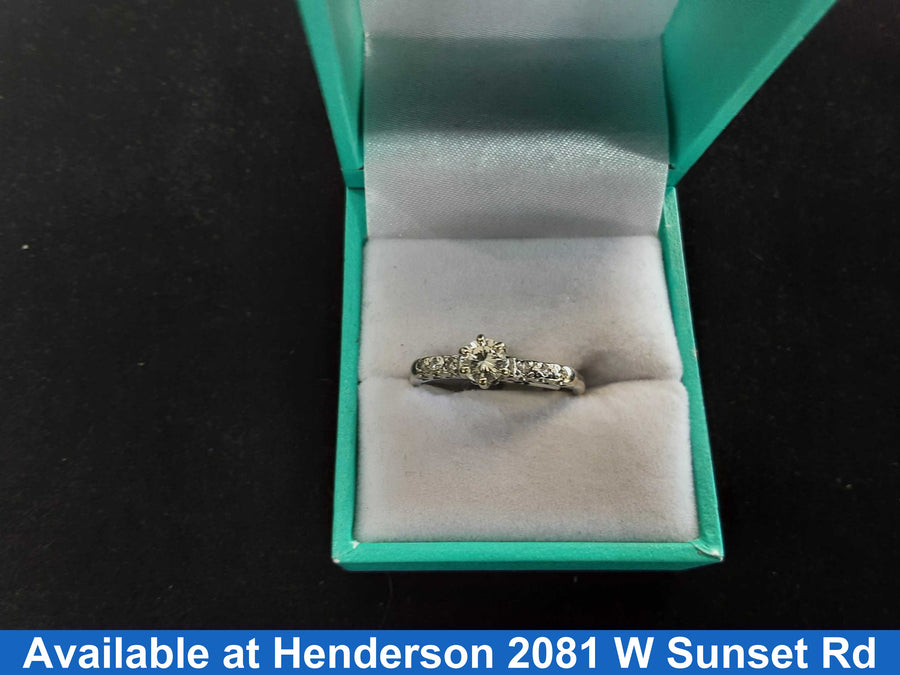 Ring - Engagement Set - White Gold 14k (.585) 2.9 grams Size 9