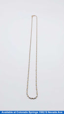 Chain - Yellow Gold 14k (.585) 2.1 grams 18 inch