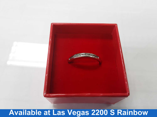 Ring - Wedding Band - White Gold 14k (.585) 3.5 grams Size 7