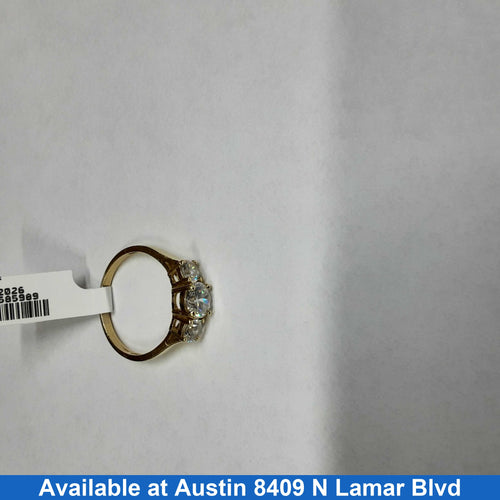 Women's Ring - Solitaire - Yellow Gold 10k (.417) 3.4 grams Size 9.5