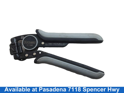 Panduit Ct-1200 Gray Wire Stripper / Cutters / Crimper