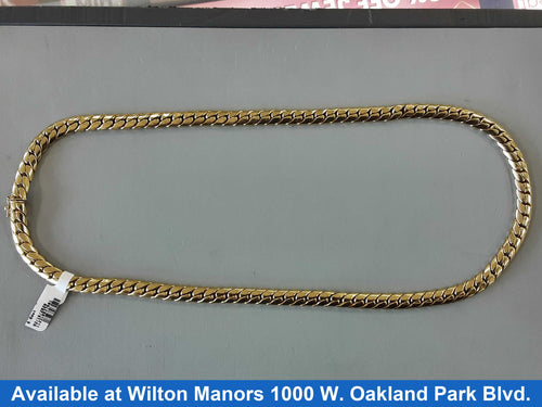 Cuban Link Chain - Yellow Gold 10k (.417) 45.8 grams 24 inch