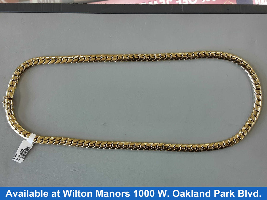 Cuban Link Chain - Yellow Gold 10k (.417) 45.8 grams 24 inch