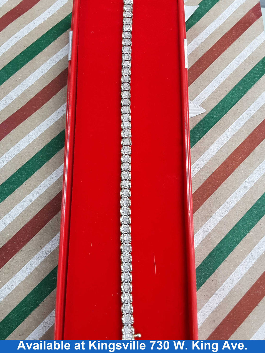 Tennis Bracelet - Yellow Gold 10k (.417) 9.2 grams 7 inch