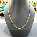 Rope Chain - Yellow Gold 10k (.417) 4.6 grams 28 inch