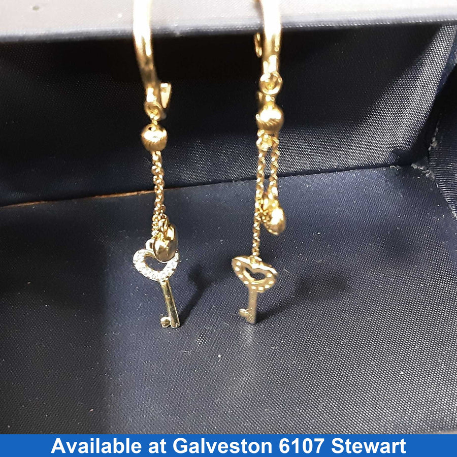 Earrings - Yellow Gold 14k (.585) 2.3 grams