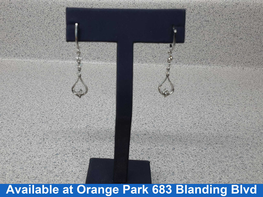 Earrings - White Gold 10k (.417) 3.1 grams