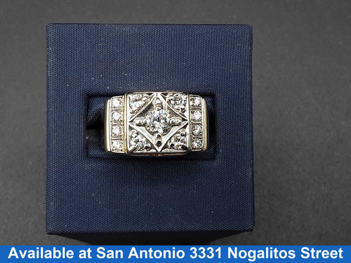 Women's Ring - Yellow Gold 10k (.417) 7.4 grams Size 9.5