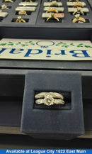 Ring - Engagement Set - White Gold 14k (.585) 6 grams Size 6
