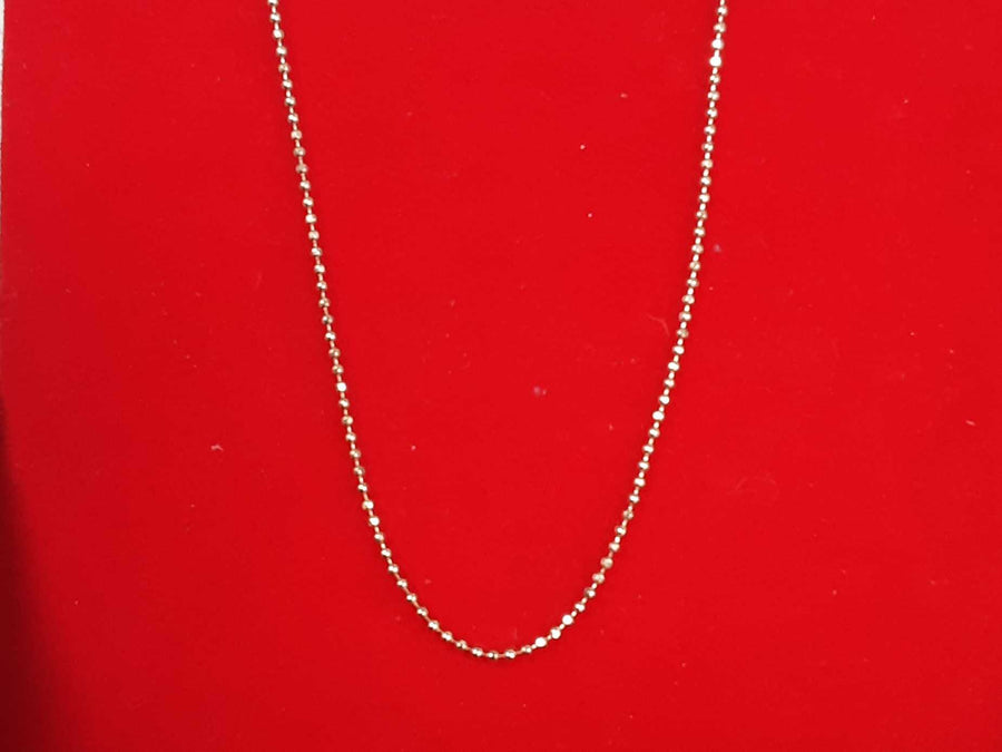 Bead Chain - Rose Gold 14k (.585) 1.7 grams 20 inch