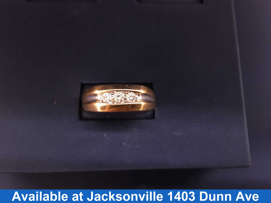 Ring - Wedding Band - Yellow Gold 10k (.417) 4.9 grams Size 11.5