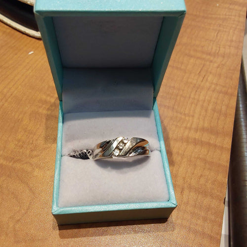 Ring - Wedding Band - White Gold 14k (.585) 8.8 grams Size 10