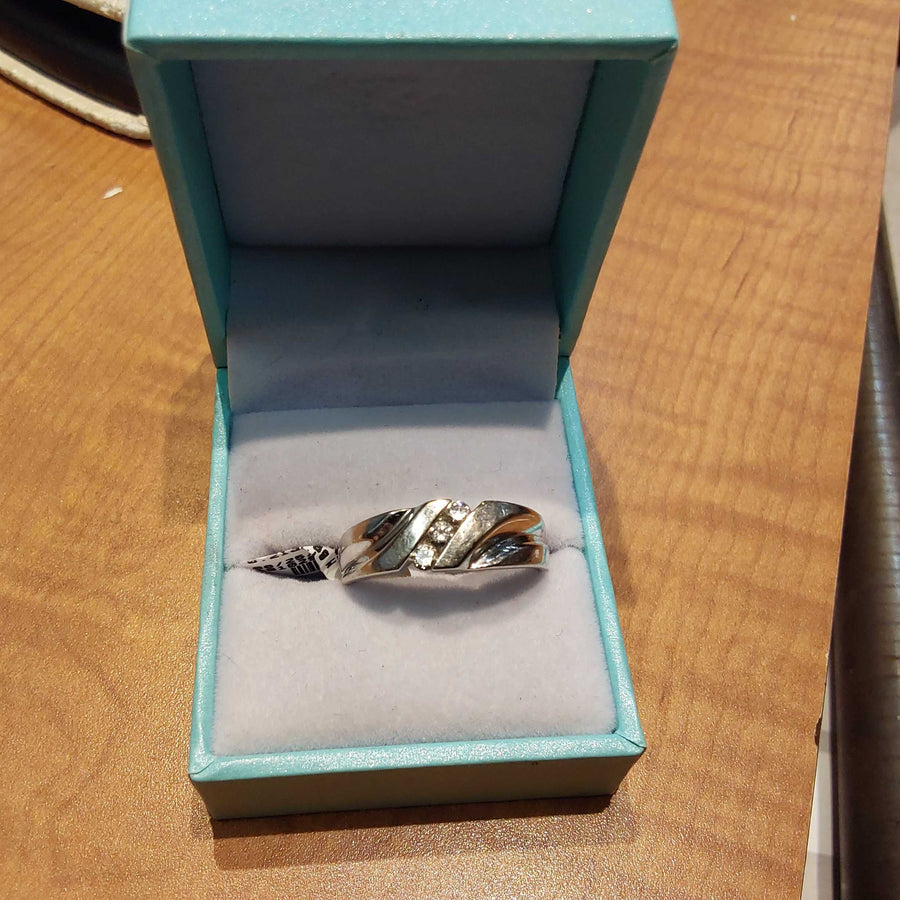 Ring - Wedding Band - White Gold 14k (.585) 8.8 grams Size 10