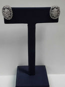 Double Stud Earring - White Gold 10k (.417) 2.4 grams