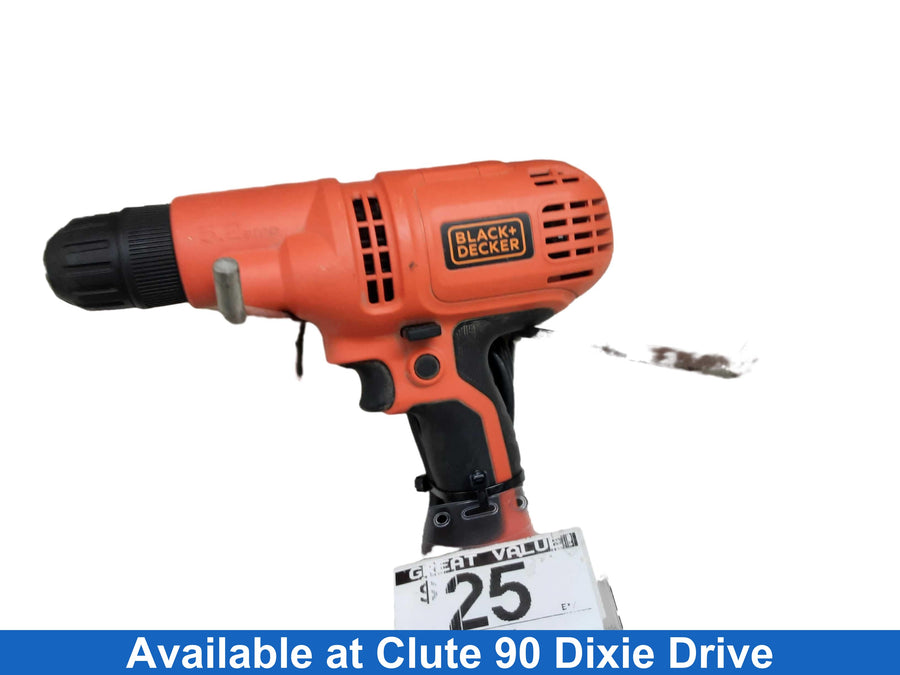 Black & Decker Dr260 Orange Corded Standard Drill
