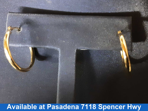 Hoop Earrings - Yellow Gold 14k (.585) 1.2 grams