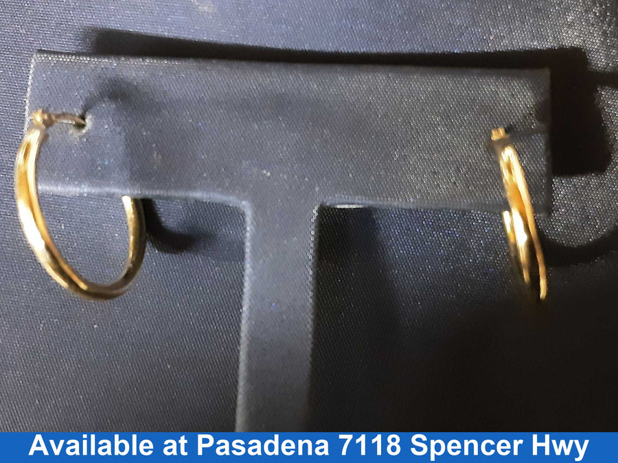 Hoop Earrings - Yellow Gold 14k (.585) 1.2 grams