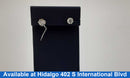 Double Stud Earrings - White Gold 14k (.585) 1.5 grams