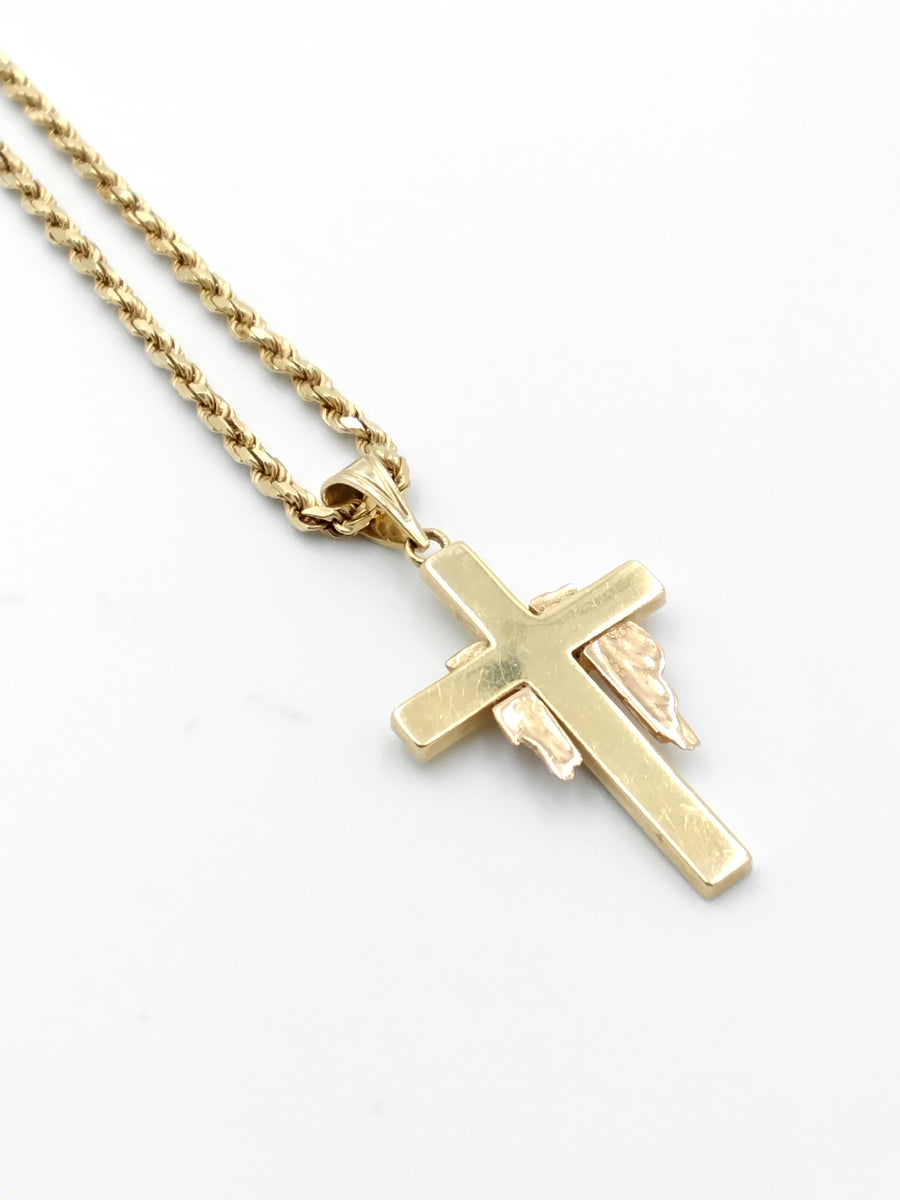 Diamond Cut Rope Chain - Yellow Gold 14k (.585) 10.5 grams 20 inch