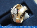 Women's Ring - Solitaire - Yellow Gold 14k (.585) 4.6 grams Size 20