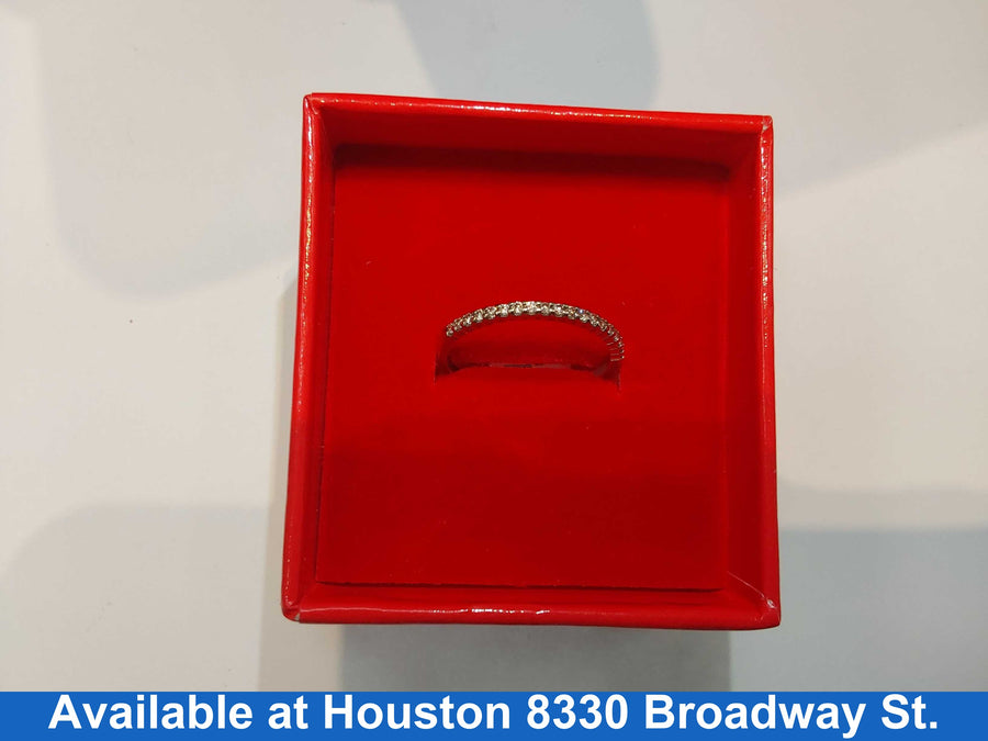 Ring - Wedding Band - White Gold 10k (.417) 1.1 grams Size 7.5