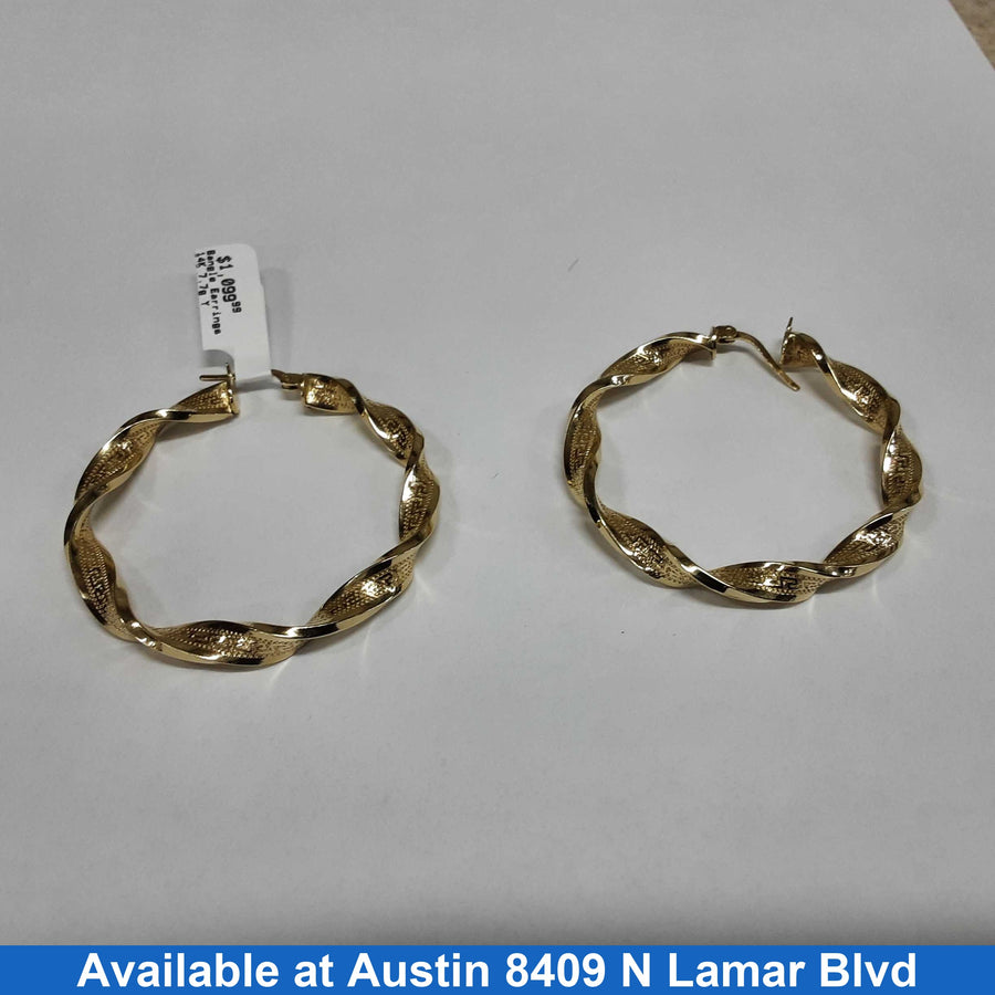 Bangle Earrings - Yellow Gold 14k (.585) 7.7 grams