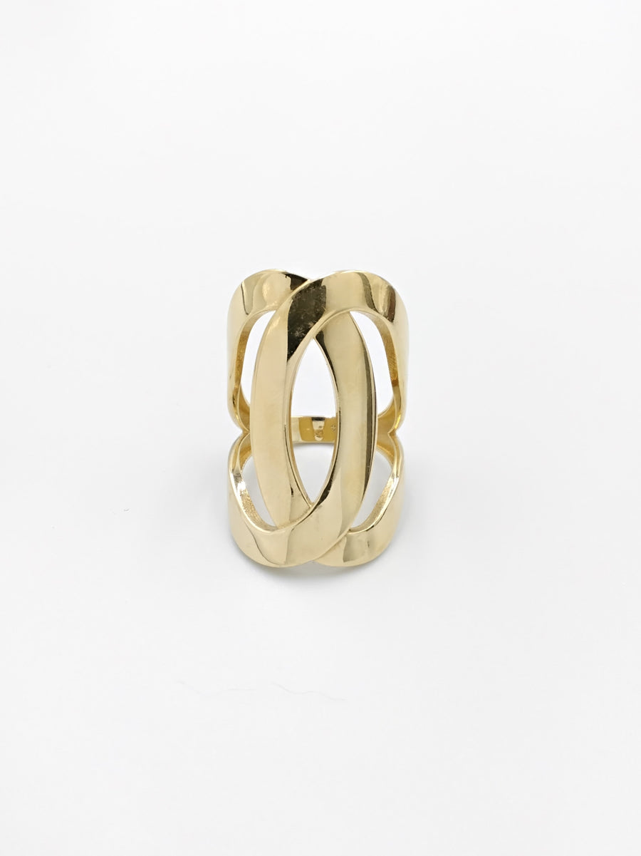 Women's Ring - Yellow Gold 18k (.750) 3.9 grams Size 6.5