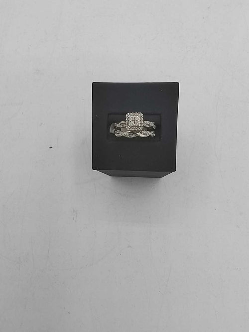 Ring - Engagement Set - White Gold 10k (.417) 5.4 grams Size 20