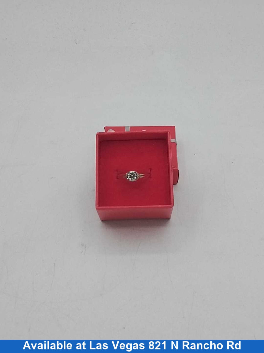 Women's Ring - Solitaire - Yellow Gold 14k (.585) 2.6 grams Size 20