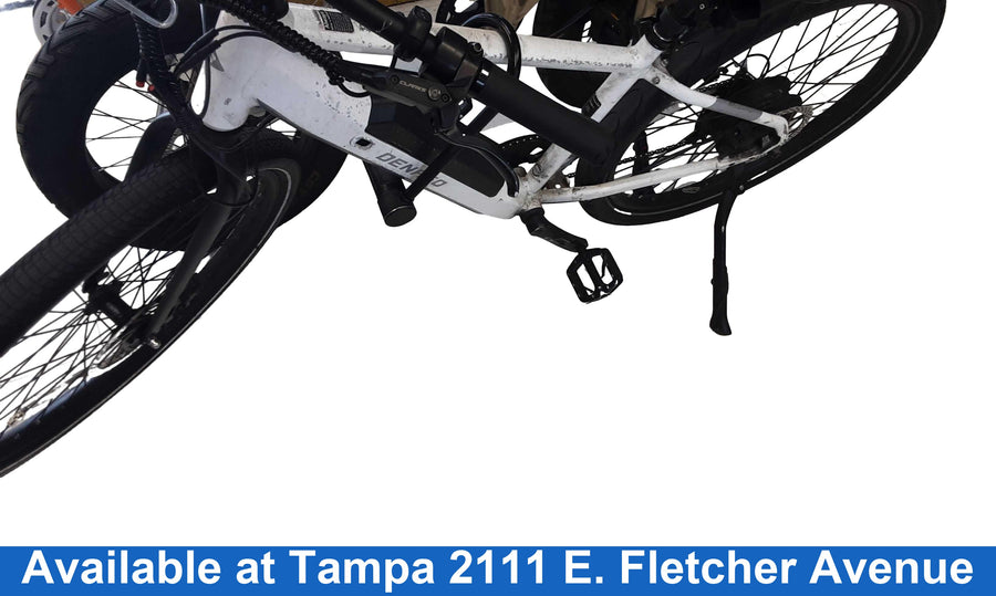 Denago Class 3 White Hybrid Bike