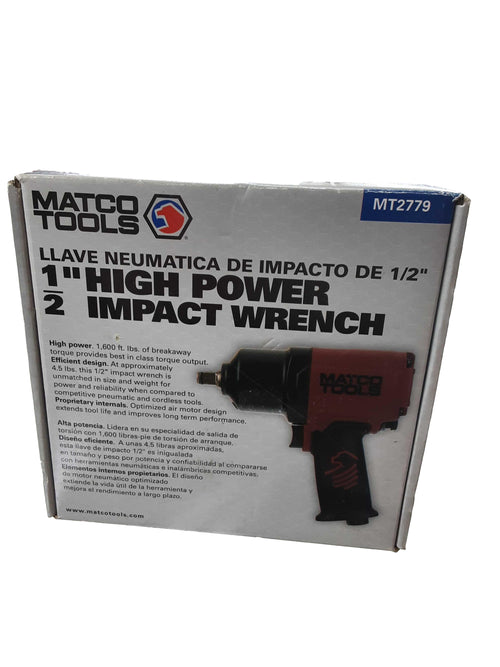Mac Tools Mt2779 Red Pneumatic Impact Drill