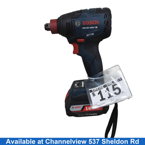 Bosch Gdx18v Blue Cordless Impact Drill