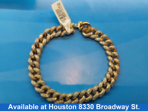 Cuban Link Bracelet - Yellow Gold 10k (.417) 23.7 grams 8 inch
