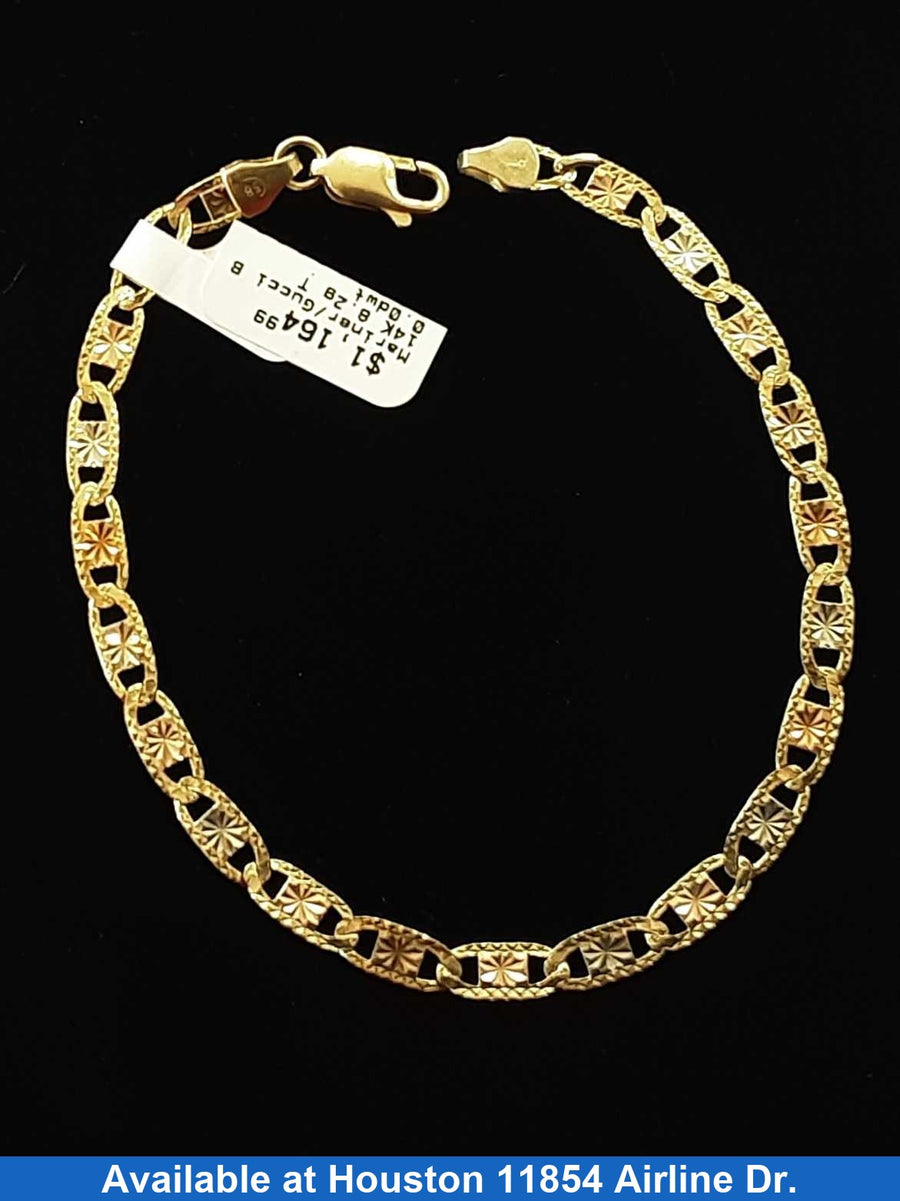 Gucci Bracelet - Tricolor Gold 14k (.585) 8.2 grams 6 inch