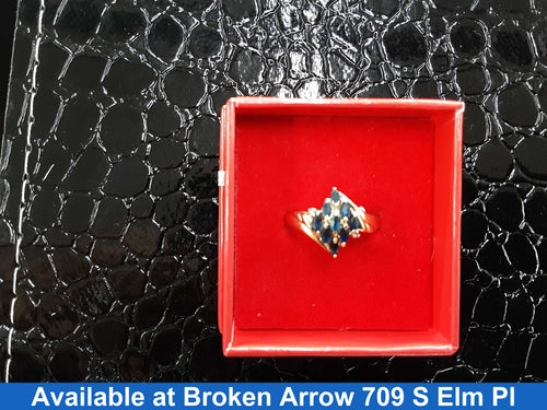 Women's Ring - Yellow Gold 14k (.585) 3.4 grams Size 7