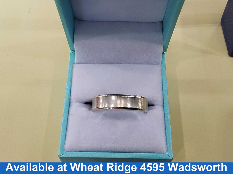 Ring - Wedding Band - White Gold 14k (.585) 9.6 grams Size 11