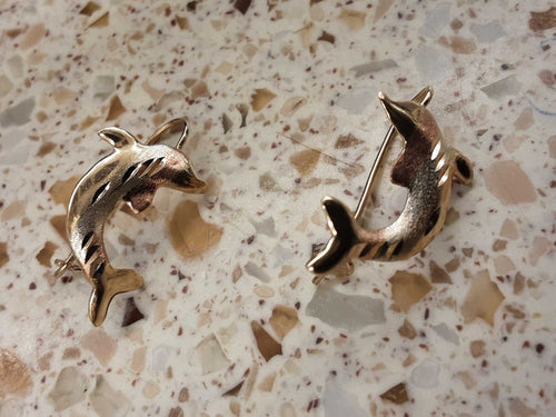 Earrings - Tricolor Gold 10k (.417) 1 grams