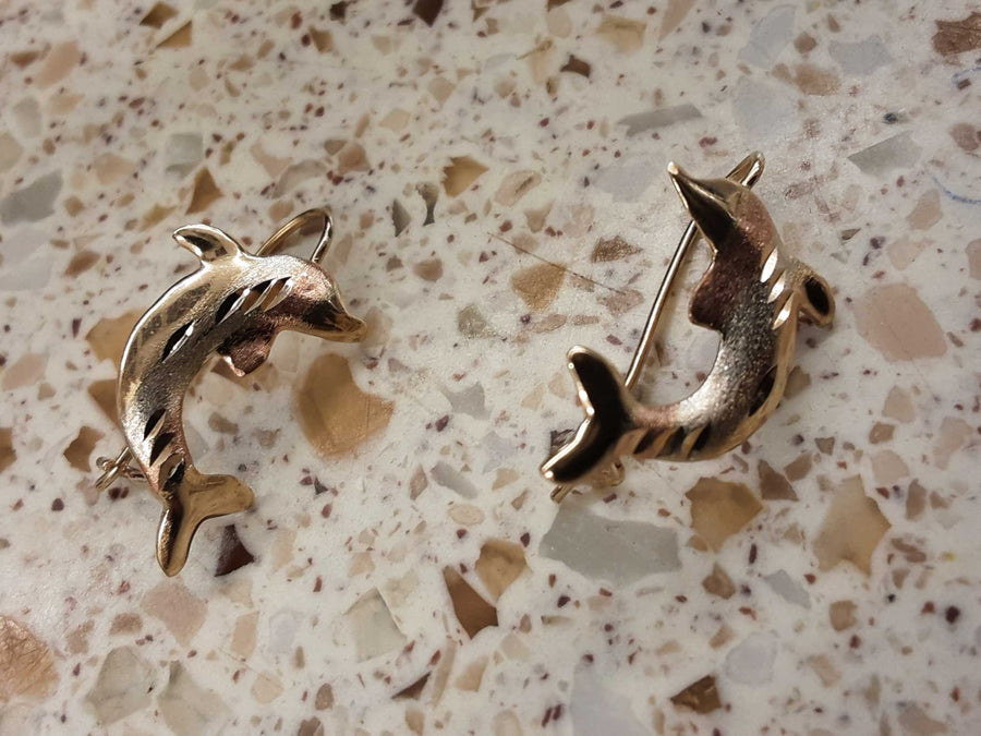 Earrings - Tricolor Gold 10k (.417) 1 grams
