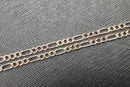 Figaro Chain - Tricolor Gold 14k (.585) 6.2 grams 20 inch