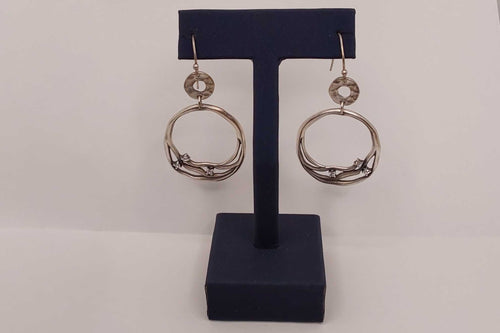 Hoop Earrings - Silver 8.5 grams